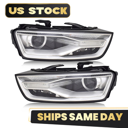 For 2016-2018 Audi Q3 HID/Xenon Headlight w/ Bulb and Ballast Left+Right Pair