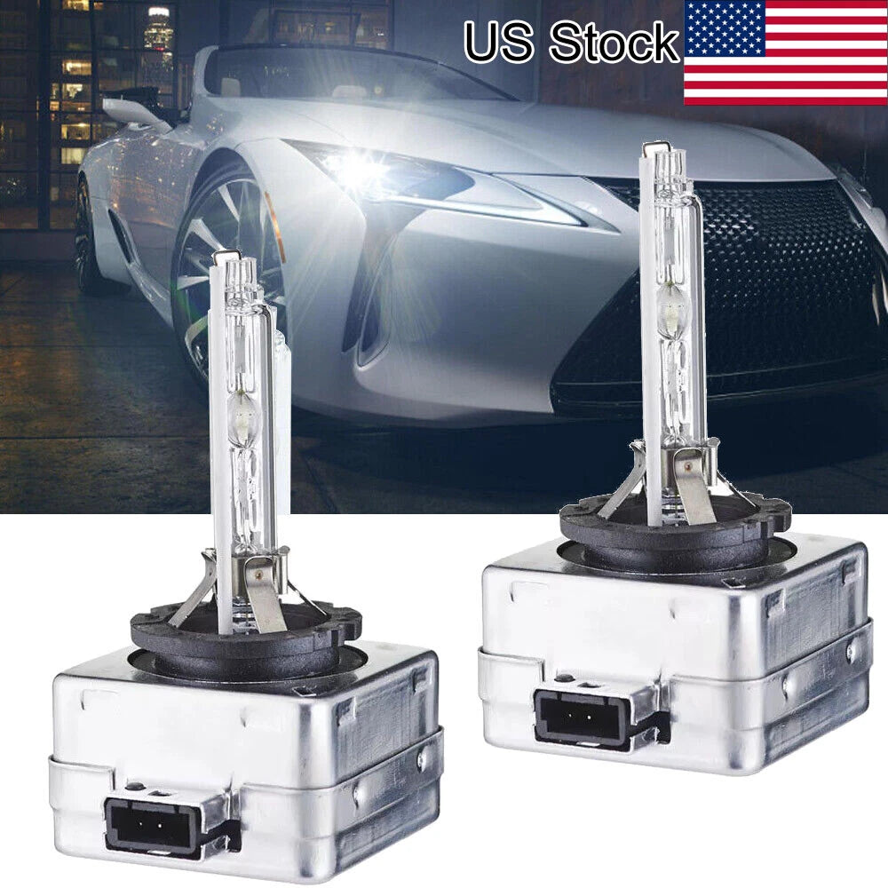 2Pcs D3S D3R Xenon White 6000K Replacement Headlight High Low Beams HID Bulbs